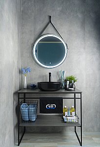 Раковина накладная Gid Esfera 41,5 Nc911 52224 черная матовая купить в интернет-магазине Sanbest