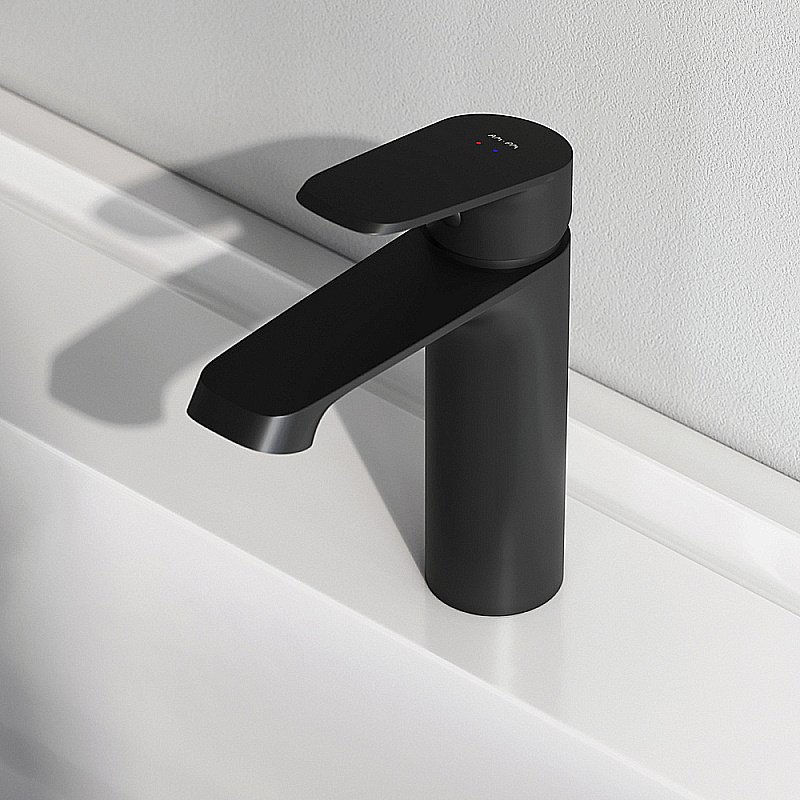 Смеситель для раковины AM.PM Func F8F02122 черный матовый купить в интернет-магазине сантехники Sanbest