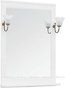 Зеркало Aquanet Валенса 75 белый в ванную от интернет-магазине сантехники Sanbest