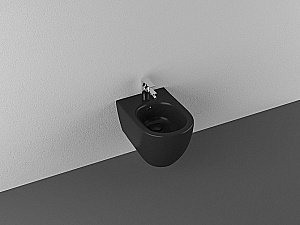 Биде подвесное ISVEA Infinity 10NF41001SV-2N черный матовый купить в интернет-магазине Sanbest