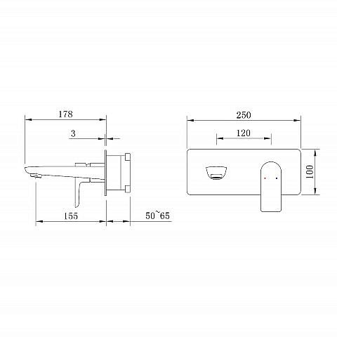 Смеситель для раковины BERGES VENTAS S 076013 оружейная сталь купить в интернет-магазине сантехники Sanbest