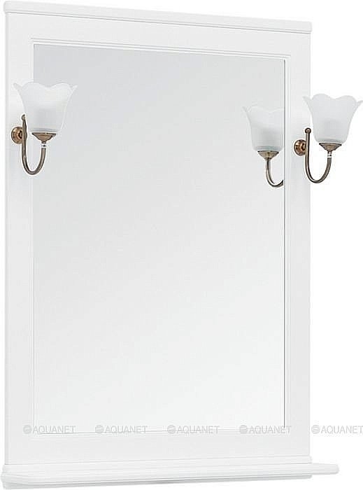 Зеркало Aquanet Валенса 75 белый в ванную от интернет-магазине сантехники Sanbest