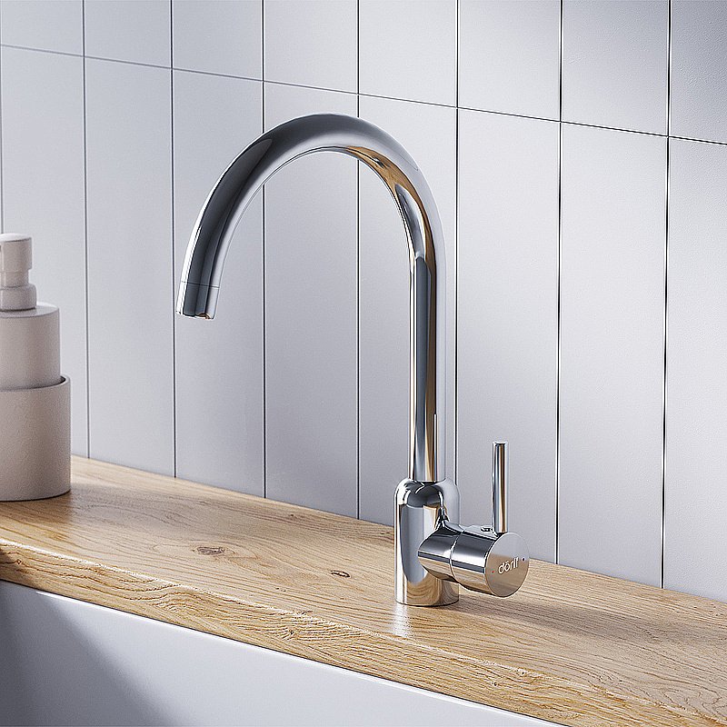 Смеситель для кухни Dorff Logic D3007000 хром купить в интернет-магазине сантехники Sanbest