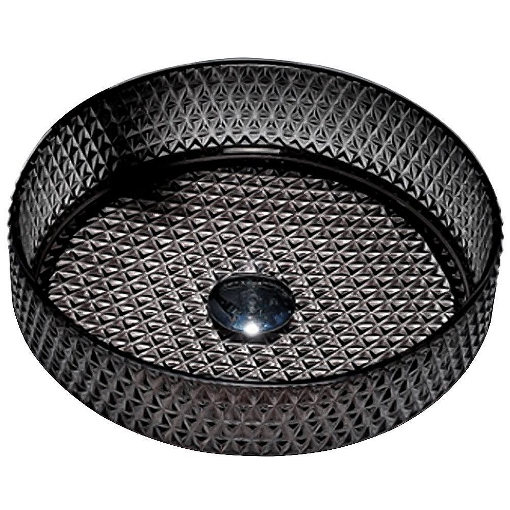 Раковина накладная CeramaLux NC 36 GL03 черная, прозрачная купить в интернет-магазине Sanbest