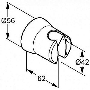 Держатель ручного душа Kludi Sirena 630500500 купить в интернет-магазине сантехники Sanbest