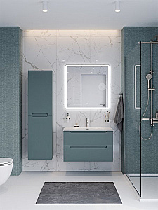 Тумба с раковиной BelBagno 90 ETNA-900-2C-SO-AO+BB-8099-90 голубая матовая для ванной в интернет-магазине Sanbest