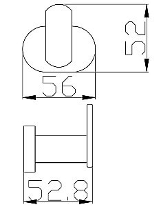 Крючок Rav-Slezak YUKON YUA0100CMAT купить в интернет-магазине сантехники Sanbest