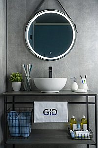 Раковина накладная Gid Esfera 38,5 N9002 51102 белая купить в интернет-магазине сантехники Sanbest