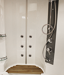 Душевой бокс Радомир Даниэла К2 140х140 1-04-6-0-5-0751 стекло матовое/профиль черный купить в интернет-магазине Sanbest