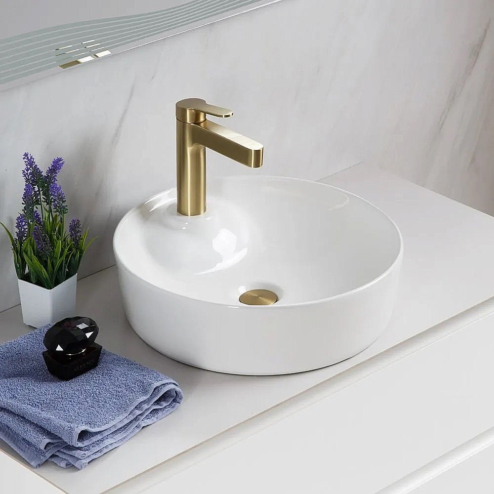 Раковина накладная Belbagno 45 BB1306 белая купить в интернет-магазине Sanbest