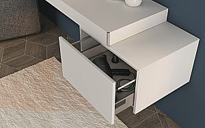 Консоль подвесная Cezares TAVOLONE 41784+50179+41789 60 белый для ванной в интернет-магазине сантехники Sanbest