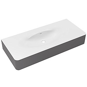 Раковина Vincea Caprise VCB-4CA120MWG белый матовый/серый матовый купить в интернет-магазине Sanbest