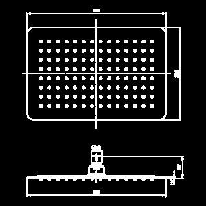 Верхний душ Elghansa Overhead shower MQ-232 нержавеющая сталь купить в интернет-магазине сантехники Sanbest