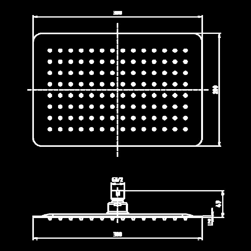 Верхний душ Elghansa Overhead shower MQ-232 нержавеющая сталь купить в интернет-магазине сантехники Sanbest