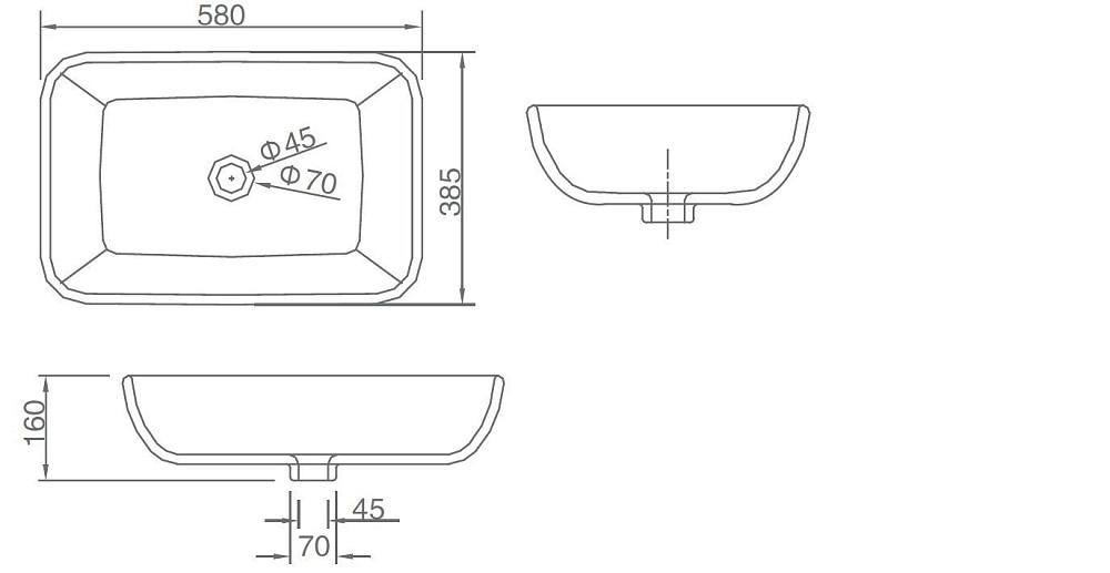 Раковина SSWW CL3155 купить в интернет-магазине Sanbest