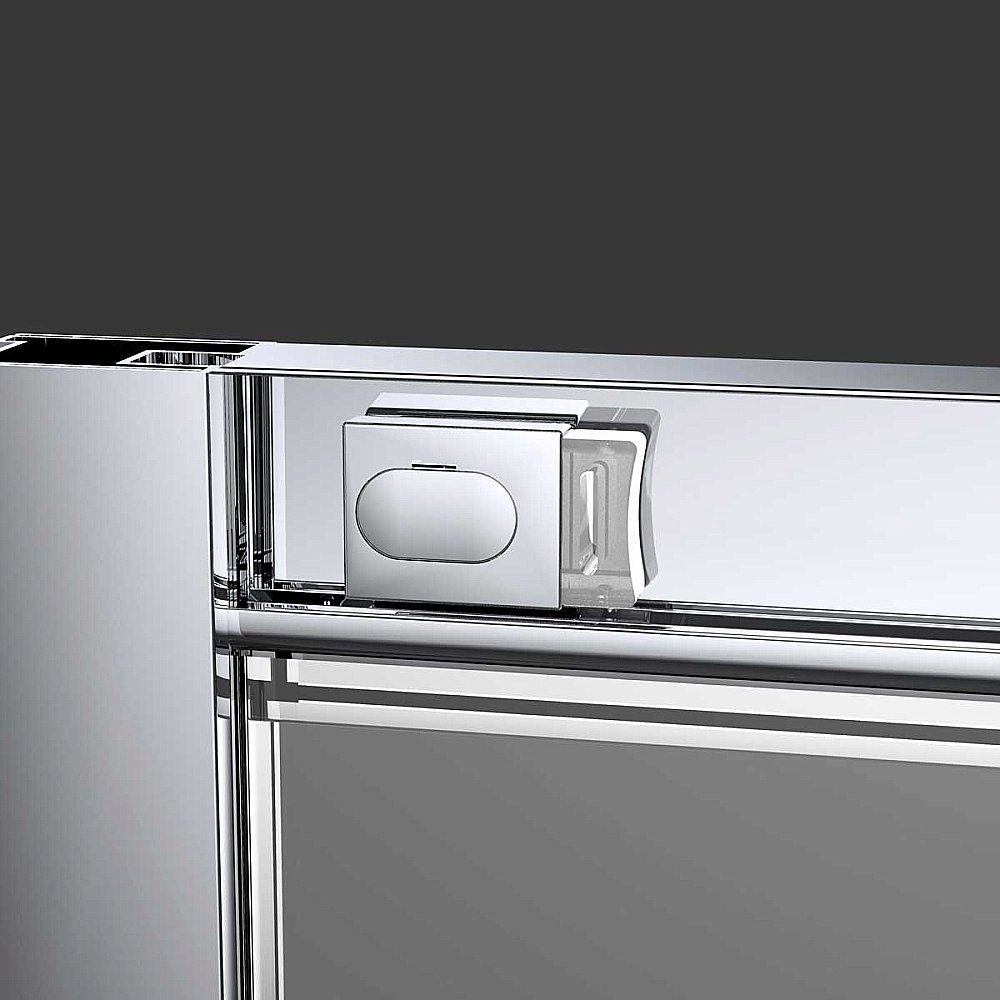 Душевая дверь Vincea Alpha VDS-3AL120CLGM 120 стекло прозрачное/профиль вороненая сталь купить в интернет-магазине Sanbest