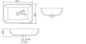 Раковина SSWW CL3155 купить в интернет-магазине Sanbest