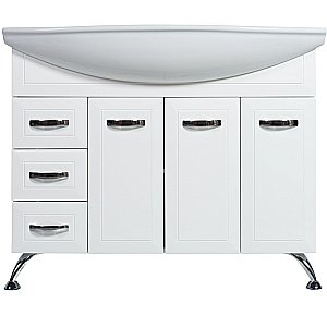 Тумба с раковиной Rush Fiji 105 FIS181105W белая для ванной в интернет-магазине Sanbest