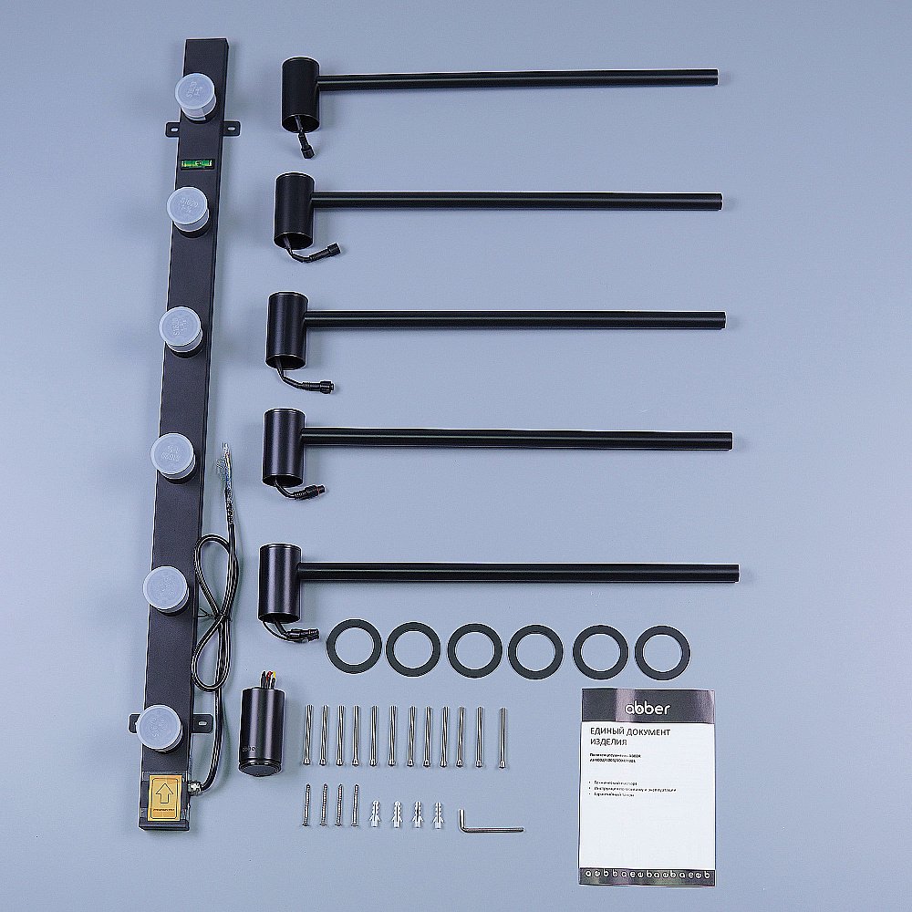 Полотенцесушитель электрический ABBER Charme AH4005MB черный матовый купить в интернет-магазине сантехники Sanbest