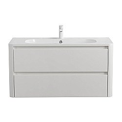 Тумба для раковины Cezares RELAX-800-2C-SO-BL белая глянцевая купить в интернет-магазине сантехники Sanbest