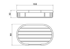 Мыльница Aquatek AQ4956BG золото шлифованное купить в интернет-магазине сантехники Sanbest