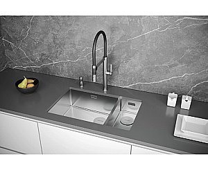 Кухонная мойка Paulmark Next 69/2S PM226944-BS нержавеющая сталь купить в интернет-магазине сантехники Sanbest