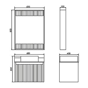 Тумба с раковиной Comforty Марсель 60 белая матовая для ванной в интернет-магазине Sanbest