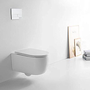 Унитаз подвесной  BERGES Tornas 082137 безободковый, слив торрнадо, с крышкой микролифт купить в интернет-магазине Sanbest