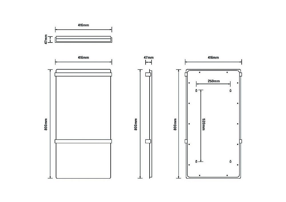 Полотенцесушитель Black&White Moon N-389SW купить в интернет-магазине сантехники Sanbest