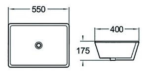 Раковина SantiLine 55 SL-3004 белая купить в интернет-магазине Sanbest