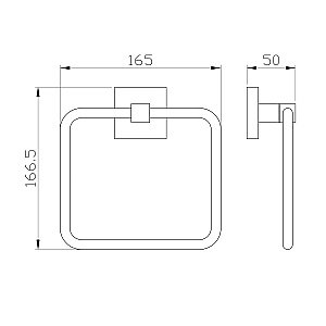 Кольцо для полотенец WONZON & WOGHAND POLO, Хром (WW-8913) купить в интернет-магазине сантехники Sanbest