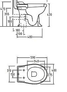 Унитаз Migliore Impero 20794 белый купить в интернет-магазине Sanbest