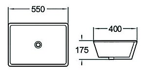 Раковина SantiLine 55 SL-3004 белая купить в интернет-магазине Sanbest