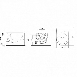 Унитаз с инсталляцией Pestan Fluenta Rimless SET40006661DW безободковый, с крышкой микролифт купить в интернет-магазине Sanbest