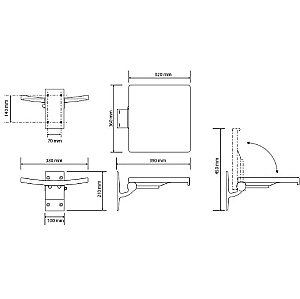 Сидeнье для душа Bemeta Help 355125037 белое купить в интернет-магазине сантехники Sanbest