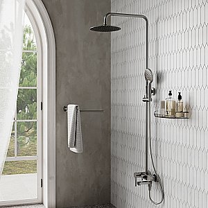 Душевая система WasserKRAFT Wern 4200 A14201 никель купить в интернет-магазине сантехники Sanbest