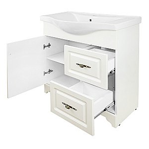 Тумба с раковиной Loranto Loranto Janet CS00089897 80 раковина Basic 80 ольха для ванной в интернет-магазине Sanbest