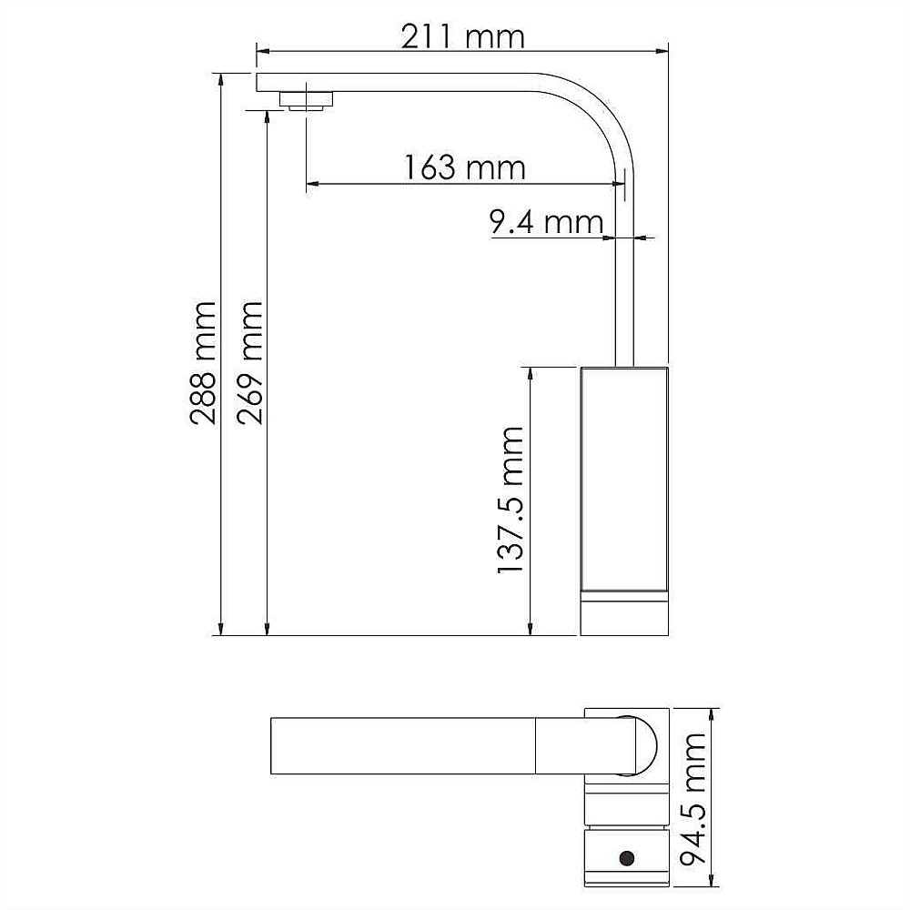 Смеситель для кухни WasserKRAFT Abens 2007 купить в интернет-магазине сантехники Sanbest