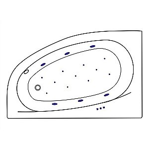 Ванна акриловая EXCELLENT Kameleon RELAX WAEX.KML17.RELAX.GL 170x110 белая с гидромассажем купить в интернет-магазине Sanbest