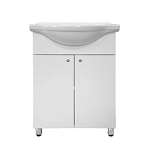 Тумба с раковиной Loranto Моника New CS00095356 60 раковина Байкал 60, белая для ванной в интернет-магазине Sanbest
