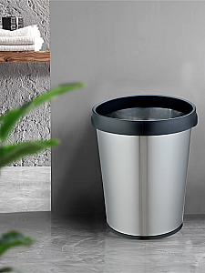 Ведро для мусора WeltWasser Quanto 10000013402 сталь матовая купить в интернет-магазине сантехники Sanbest