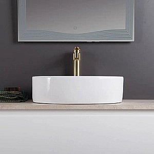 Раковина накладная BelBagno 510 BB1049 белая купить в интернет-магазине Sanbest