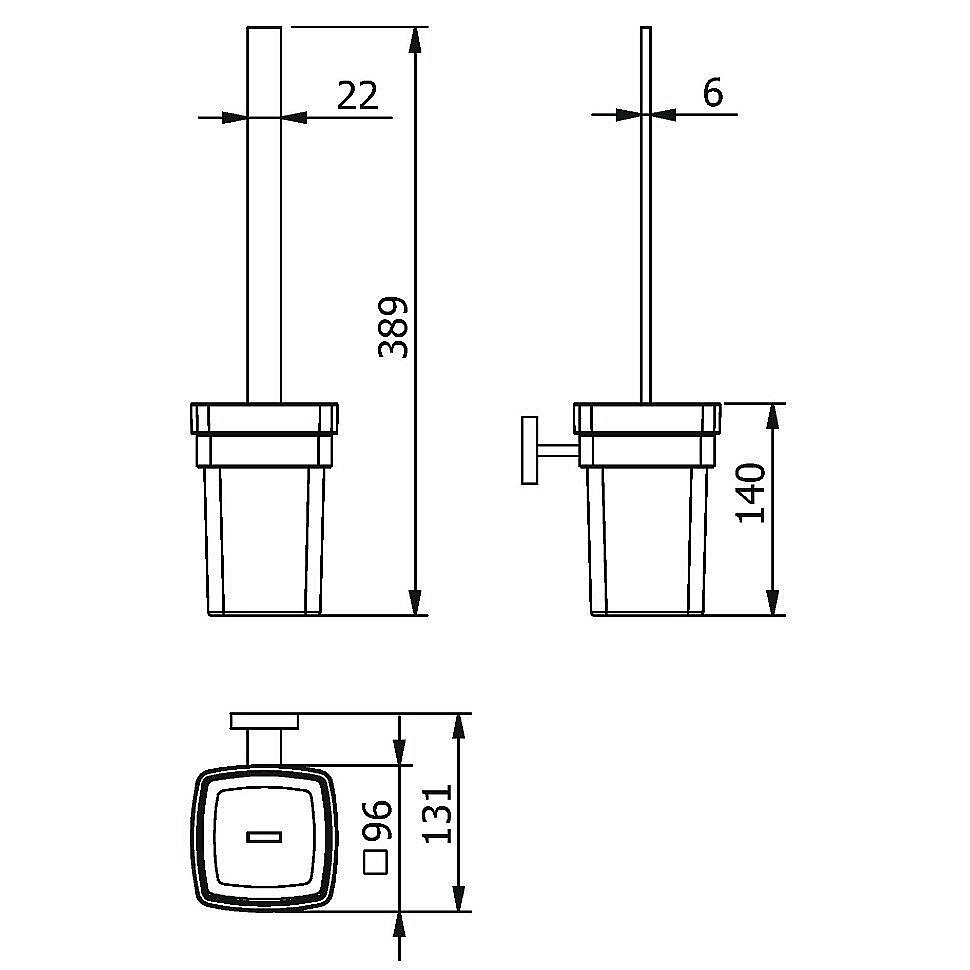 Ершик для туалета Langberger Ledro 21825A купить в интернет-магазине сантехники Sanbest
