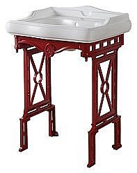 Консоль с раковиной Caprigo Concol C-060 Красная для ванной в интернет-магазине сантехники Sanbest