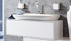 Тумба под раковину Aqwella Genesis 120 белая купить в интернет-магазине сантехники Sanbest