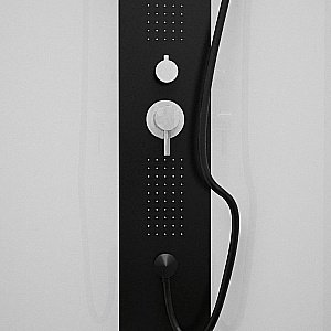 Душевая кабина Black&White GALAXY G8702 90х90 прозрачная/черный купить в интернет-магазине Sanbest