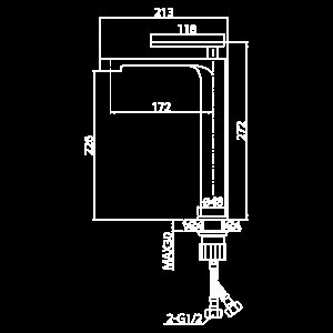 Смеситель для раковины Elghansa Darrel 16H5050 хром купить в интернет-магазине сантехники Sanbest
