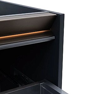 Тумба с раковиной Allen Brau Activity 120 1.34015.AM антрацит матовый/олива брашированная для ванной в интернет-магазине Sanbest