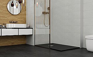 Душевой поддон Creto Ares 100x80 графит купить в интернет-магазине Sanbest