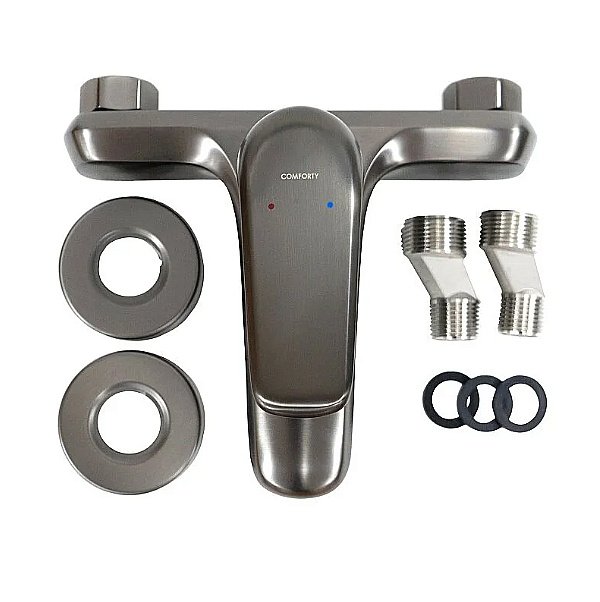 Смеситель для ванны Comforty 00-00013696 графит купить в интернет-магазине сантехники Sanbest